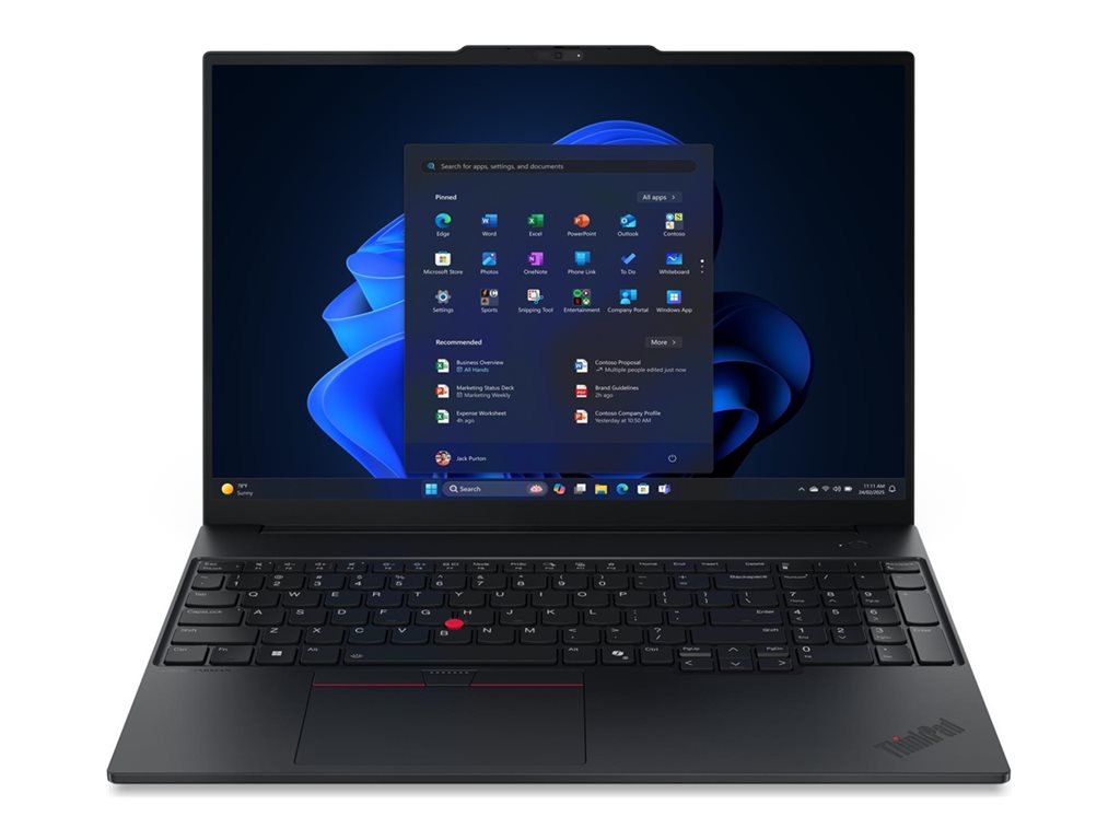 TS / ThinkPad E / E16 G3 / Ultra 5 225U / 32GB / 512GB SSD / 16.0" / WUXGA / Black / Win 11 Pro / 1YR Depot